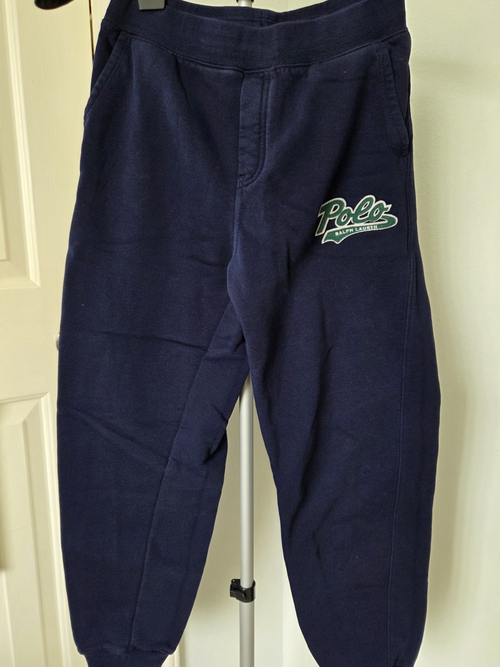 Polo by Ralph Lauren Boys Navy Jogger Sweatpants with Script Logo